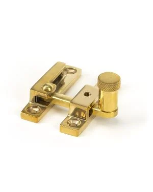 Polished Brass Brompton Quadrant Fastener - Narrow