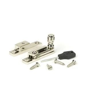 Polished Nickel Prestbury Quadrant Fastener - Narrow