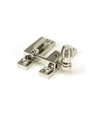 Polished Nickel Beehive Quadrant Fastener - Narrow