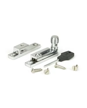 Satin Chrome Beehive Quadrant Fastener - Narrow