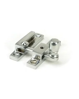 Satin Chrome Mushroom Quadrant Fastener - Narrow