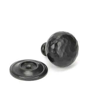 Aged Bronze Hammered Mushroom Cabinet Knob 32mm