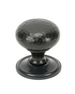 Aged Bronze Hammered Mushroom Cabinet Knob 38mm