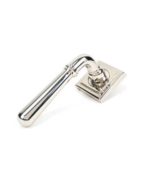 Polished Nickel Newbury Lever on Rose Set (Square)