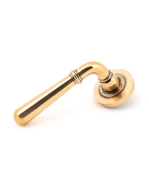 Polished Bronze Newbury Lever on Rose Set (Plain)
