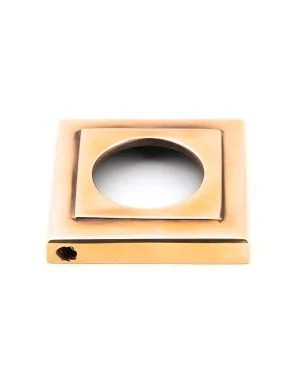 Polished Bronze Newbury Lever on Rose Set (Square)