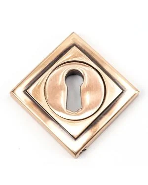 Polished Bronze Round Escutcheon (Square)