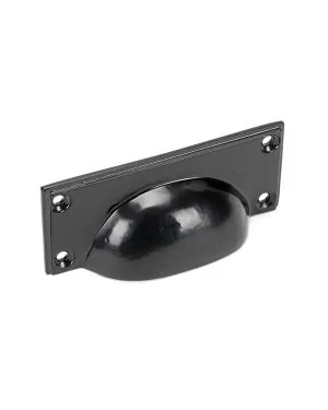 Black Art Deco Drawer Pull