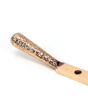 Polished Bronze 8" Hammered Newbury Stay