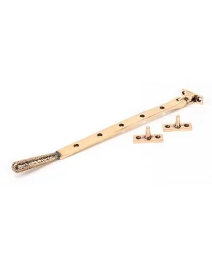 Polished Bronze 12" Hammered Newbury Stay