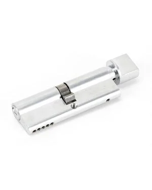 Polished Chrome 45/45 5pin Euro Cylinder/Thumbturn