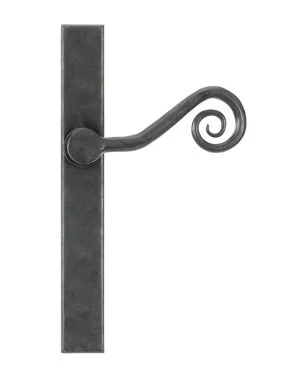 External Beeswax Monkeytail Slimline Lever Espag. Latch Set -RH