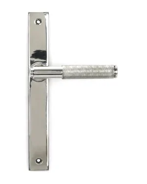 Polished Marine SS (316) Brompton Slimline Lever Espag. Latch Set