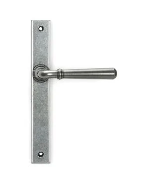 Pewter Newbury Slimline Lever Espag. Latch Set
