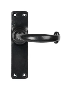 Black Lever Latch Set