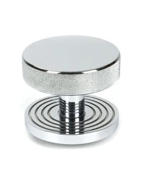 Polished Chrome Brompton Centre Door Knob (Beehive)