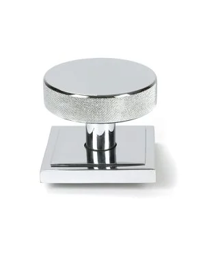 Polished Chrome Brompton Centre Door Knob (Square)