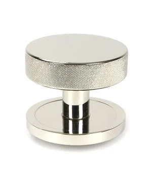 Polished Nickel Brompton Centre Door Knob (Plain)
