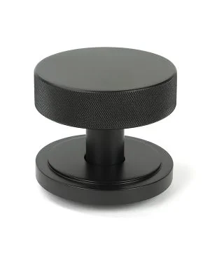 Aged Bronze Brompton Centre Door Knob (Art Deco)