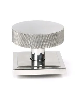 Polished Marine SS (316) Brompton Centre Door Knob (Square)