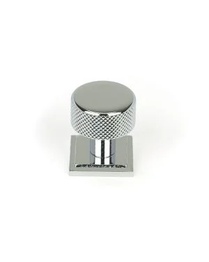 Polished Chrome Brompton Cabinet Knob - 25mm (Square)