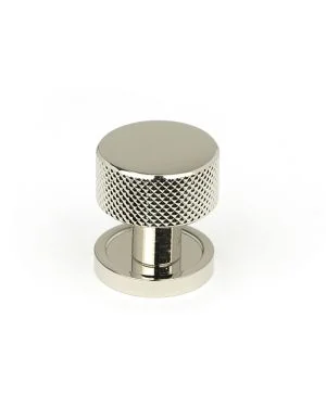 Polished Nickel Brompton Cabinet Knob - 25mm (Plain)