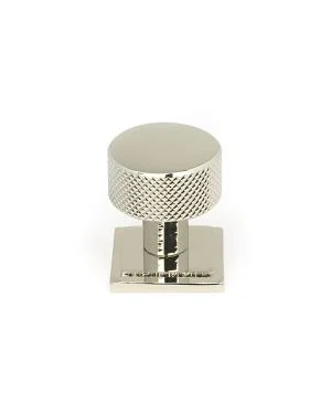Polished Nickel Brompton Cabinet Knob - 25mm (Square)
