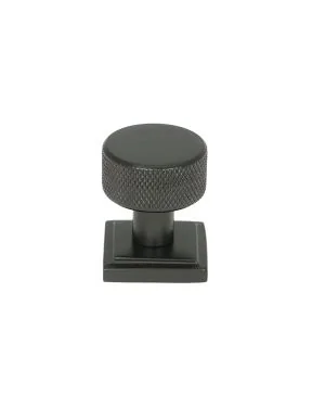 Aged Bronze Brompton Cabinet Knob - 25mm (Square)
