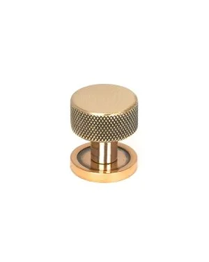 Polished Bronze Brompton Cabinet Knob - 25mm (Plain)