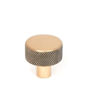 Polished Bronze Brompton Cabinet Knob - 25mm (No rose)