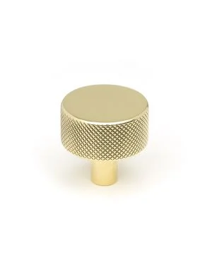 Polished Brass Brompton Cabinet Knob - 32mm (No rose)