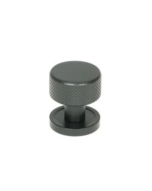 Matt Black Brompton Cabinet Knob - 25mm (Plain)