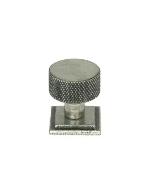 Pewter Brompton Cabinet Knob - 25mm (Square)