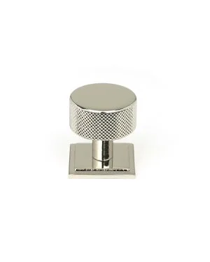 Polished Nickel Brompton Cabinet Knob - 32mm (Square)