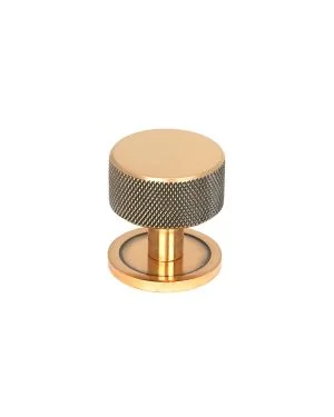 Polished Bronze Brompton Cabinet Knob - 32mm (Plain)