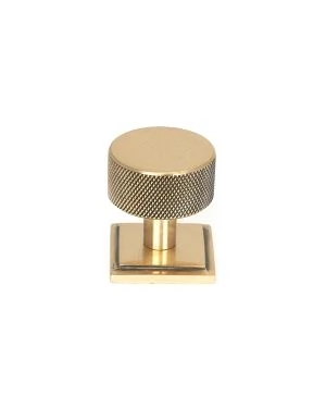 Polished Bronze Brompton Cabinet Knob - 32mm (Square)