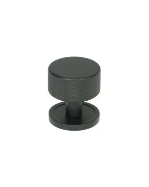 Matt Black Brompton Cabinet Knob - 32mm (Plain)