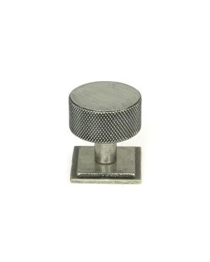 Pewter Brompton Cabinet Knob - 32mm (Square)