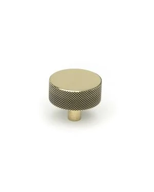 Aged Brass Brompton Cabinet Knob - 38mm (No rose)
