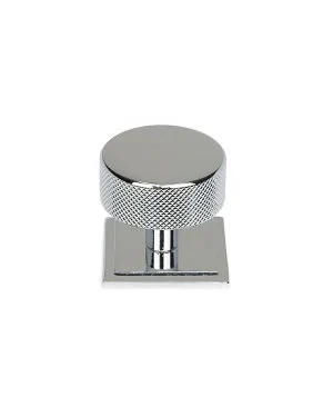 Polished Chrome Brompton Cabinet Knob - 38mm (Square)