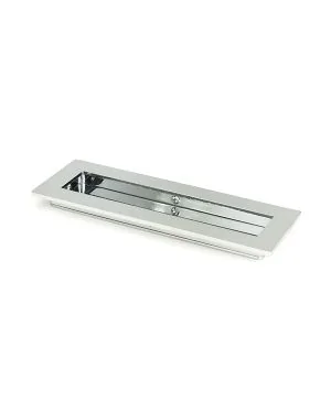 Polished Chrome 175mm Plain Rectangular Pull