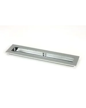Polished Chrome 250mm Plain Rectangular Pull