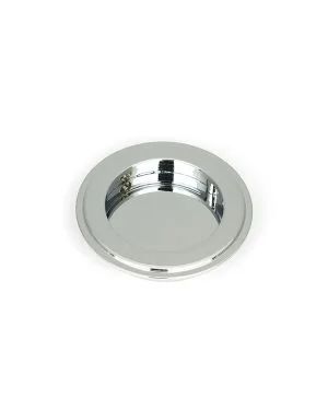 Polished Chrome 75mm Art Deco Round Pull