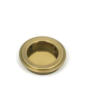 Aged Brass 60mm Art Deco Round Pull