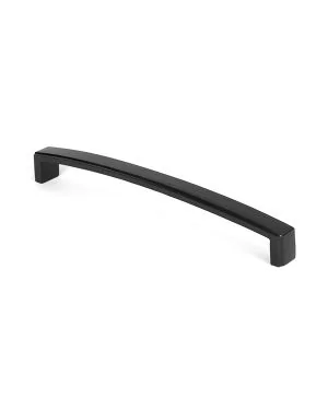 Black 9" Ribbed Pull Handle
