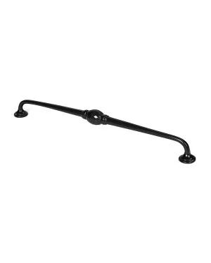 Black 13 1/2" Hammered D Handle