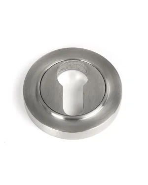 Satin Marine SS (316) Round Euro Escutcheon (Plain)
