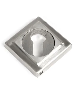 Satin Marine SS (316) Round Euro Escutcheon (Square)