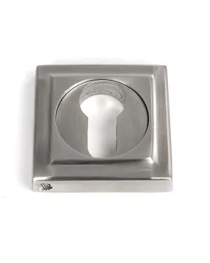Satin Marine SS (316) Round Euro Escutcheon (Square)