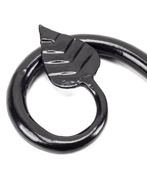 Black Leaf Curtain Finial (pair)